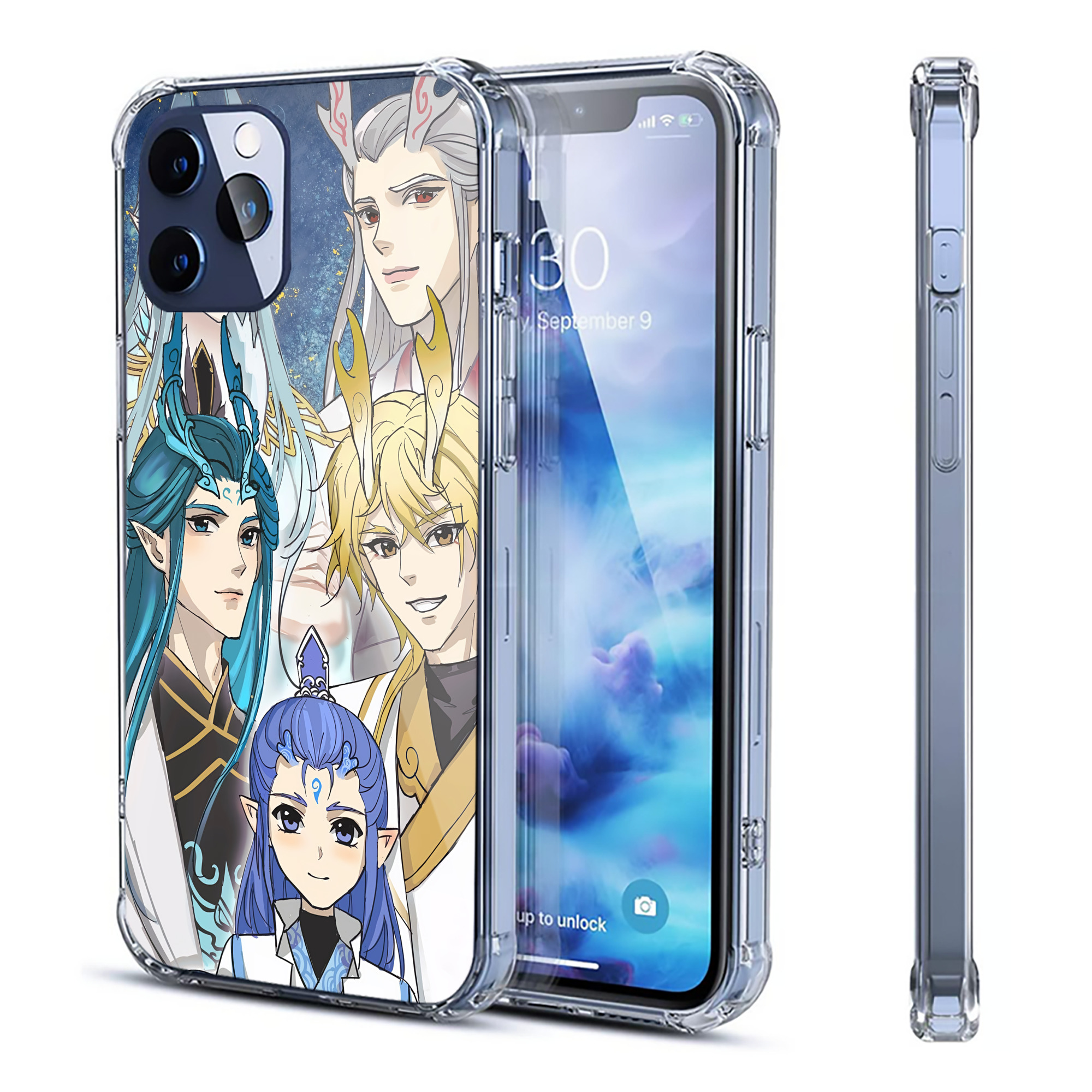 （画像用） Ne Zha 2 ナタ 魔童の大暴れ 【iPhone 12シリーズ対応】透明スマホケース（クリアソフトケース）